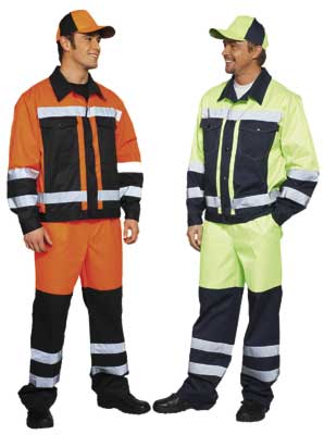 Костюм для дорожных рабочих (куртка + полукомбинезон)