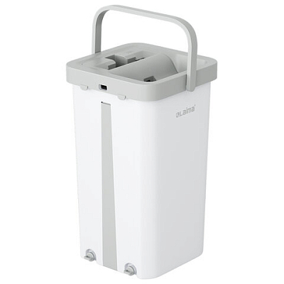 Швабра с отжимом и ведром NeoMop XL (12 л), 2 насадки микрофибра, длина ручки 134-154 см, LAIMA, 609