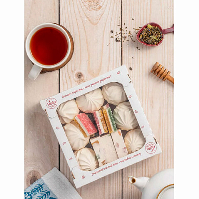 Набор НЕВА, ассорти: зефир ванильный, мармелад трехслойный