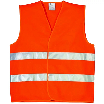 Жилет сигнальный нейлоновый с СОП