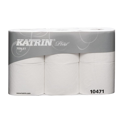 Katrin Бумага туалетная Plus Toilet 150 20м 4сл белая пач.6 шт.