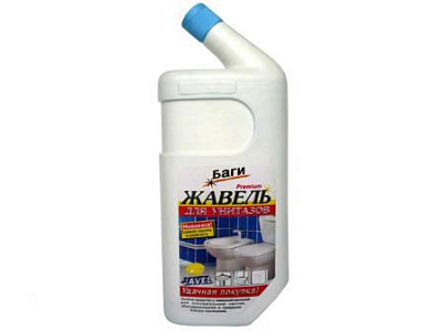 Чистящее средство БАГИ Жавель 750мл гель для сантехники антибактериальный