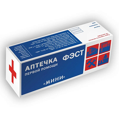 Аптечка первой помощи МИНИ для индивидуального пользования (футляр-коробка из пластика)