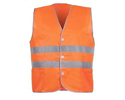 Жилет сигнальный "Спектр Лайт 1П" на пуговицах