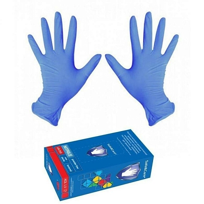 Перчатки нитриловые Safe and Care TN320  (100 пар(200 шт)/пачка)